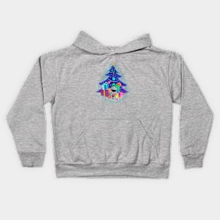 Christmas Tree space Kids Hoodie